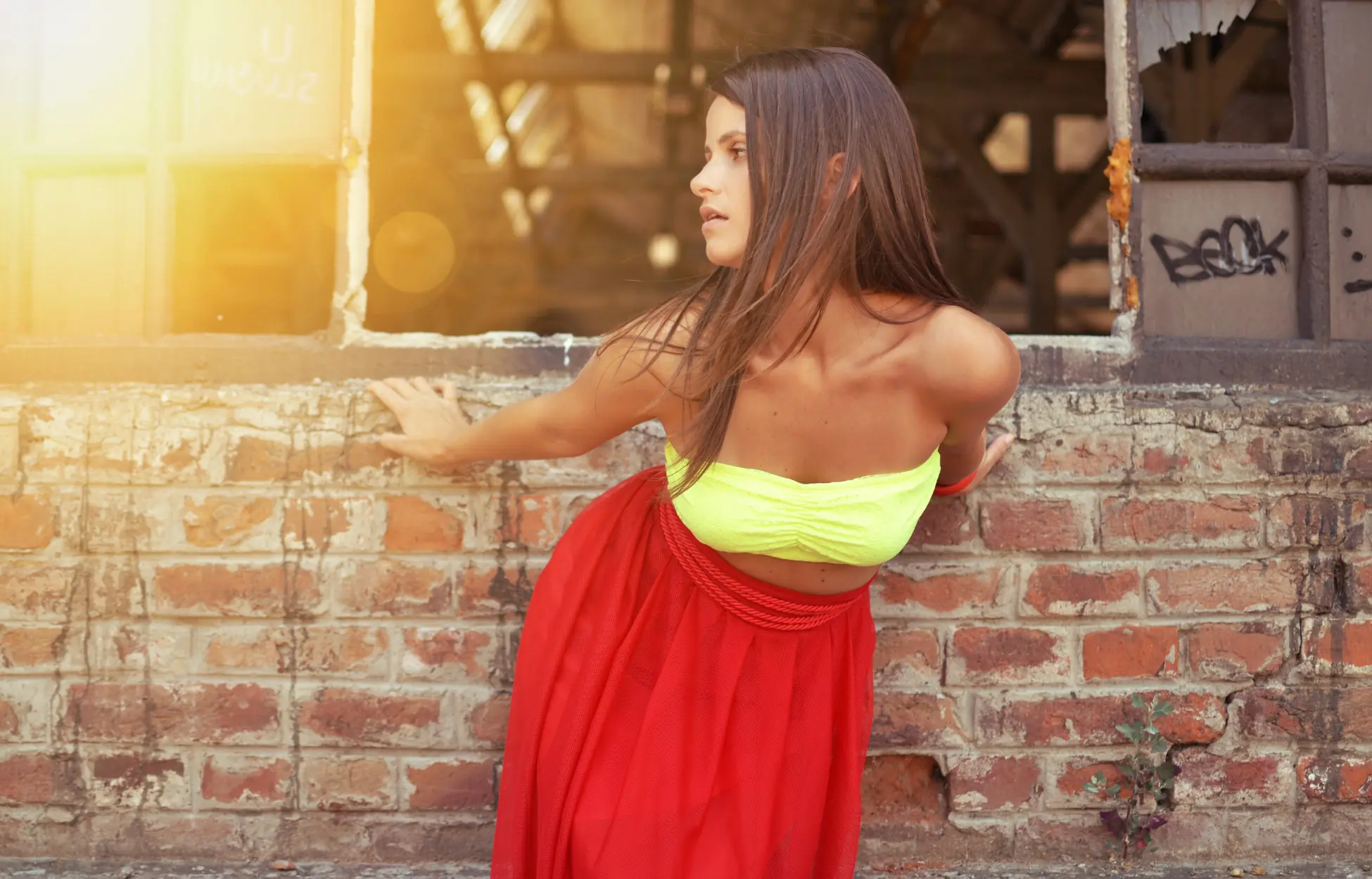 Jeune femme avec un très joli nez