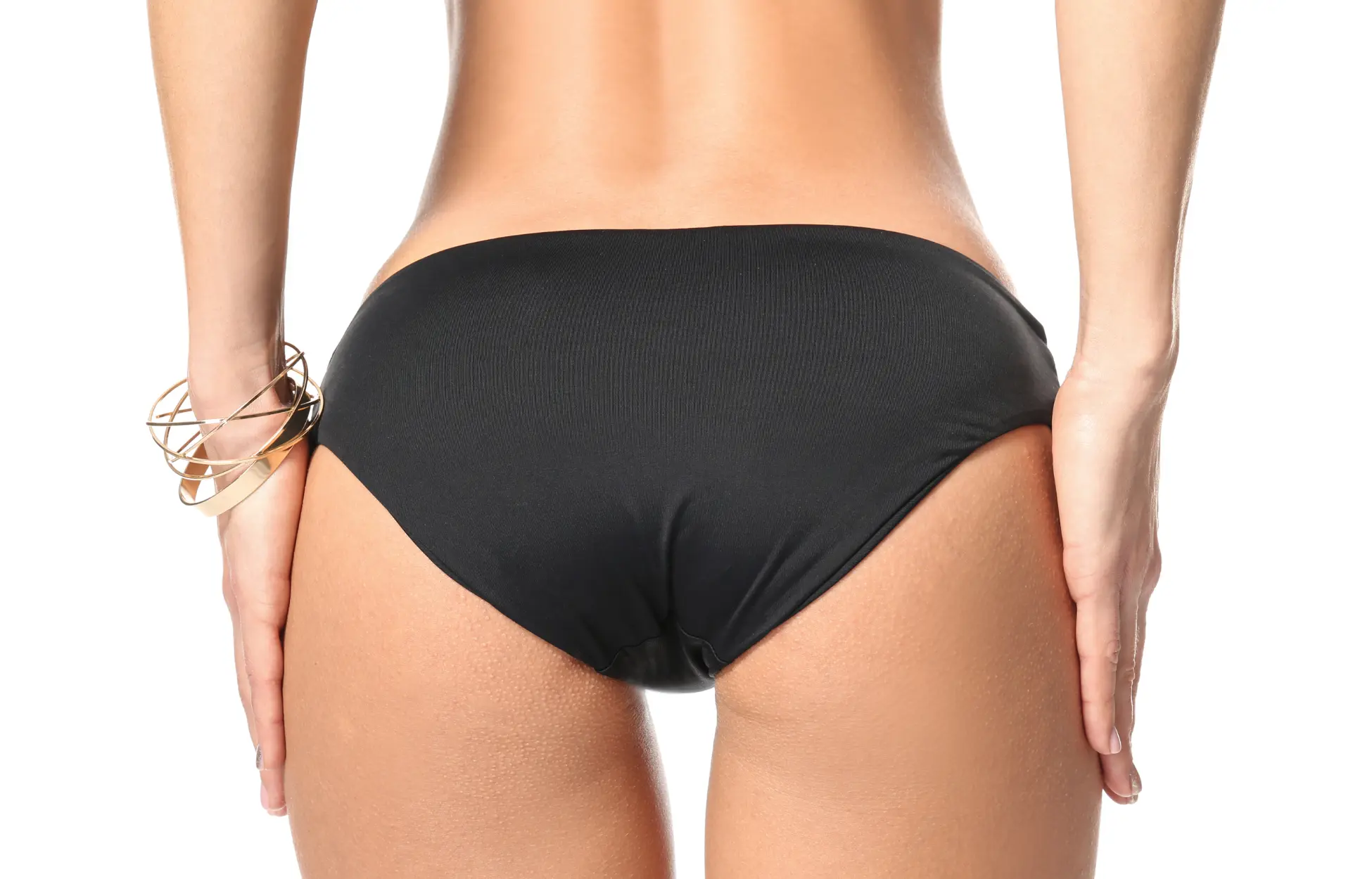 jeune femme aux fesses plates de dos