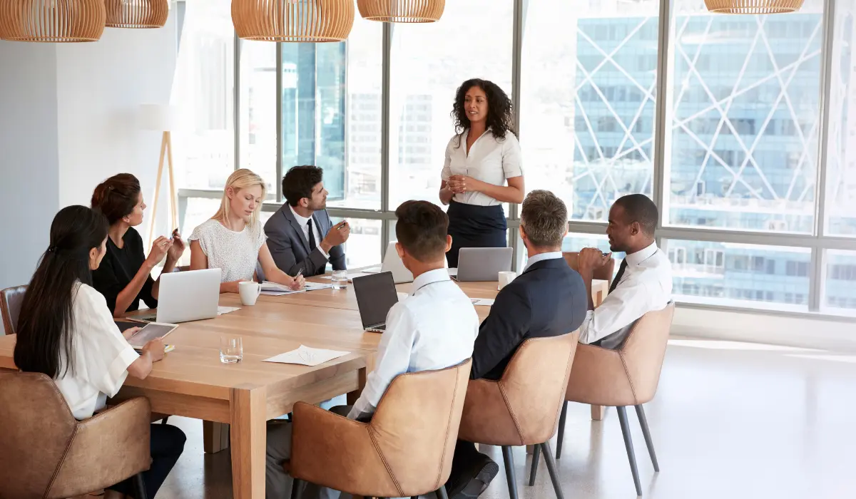 réunion entre collègues