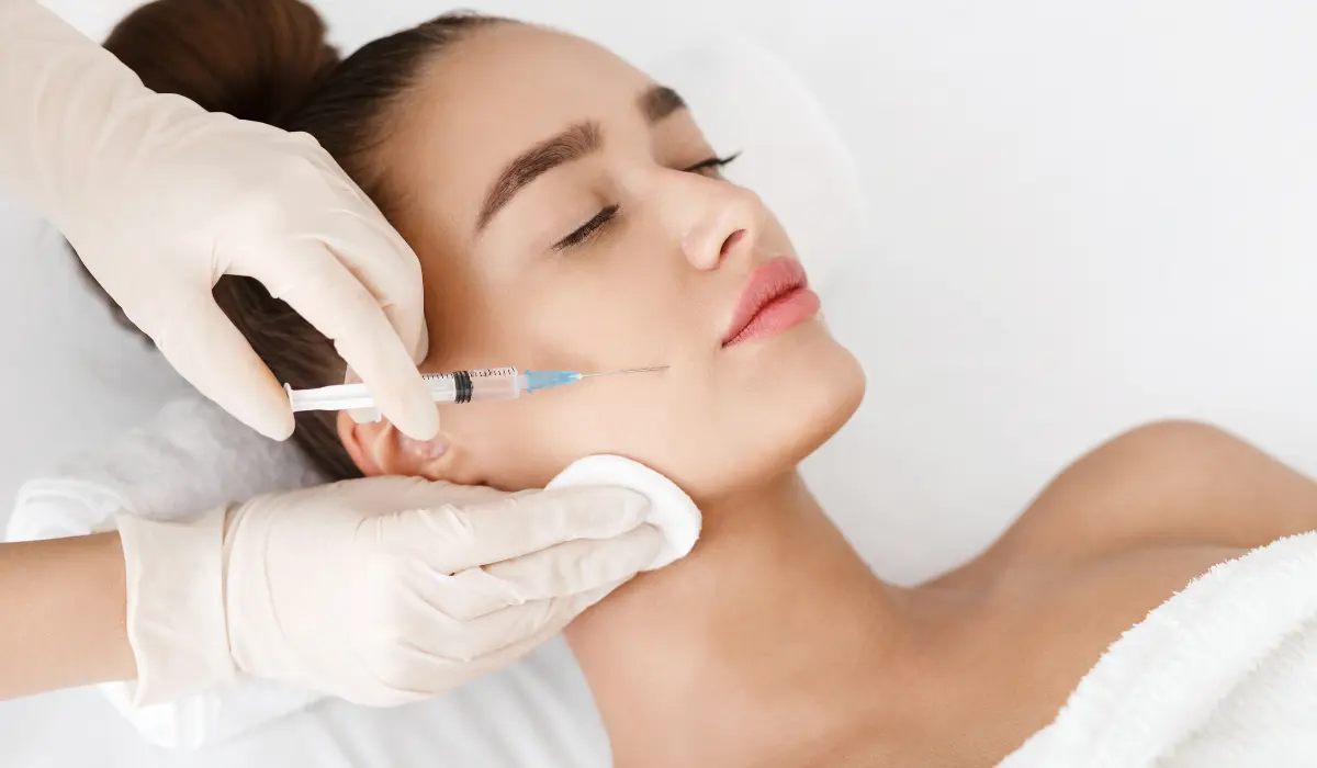 botox sur une jeune femme