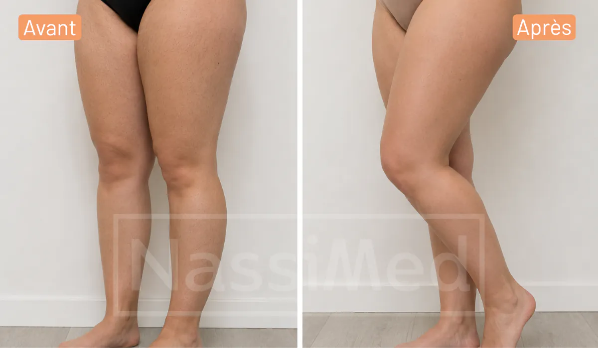 avant / après epilation laser